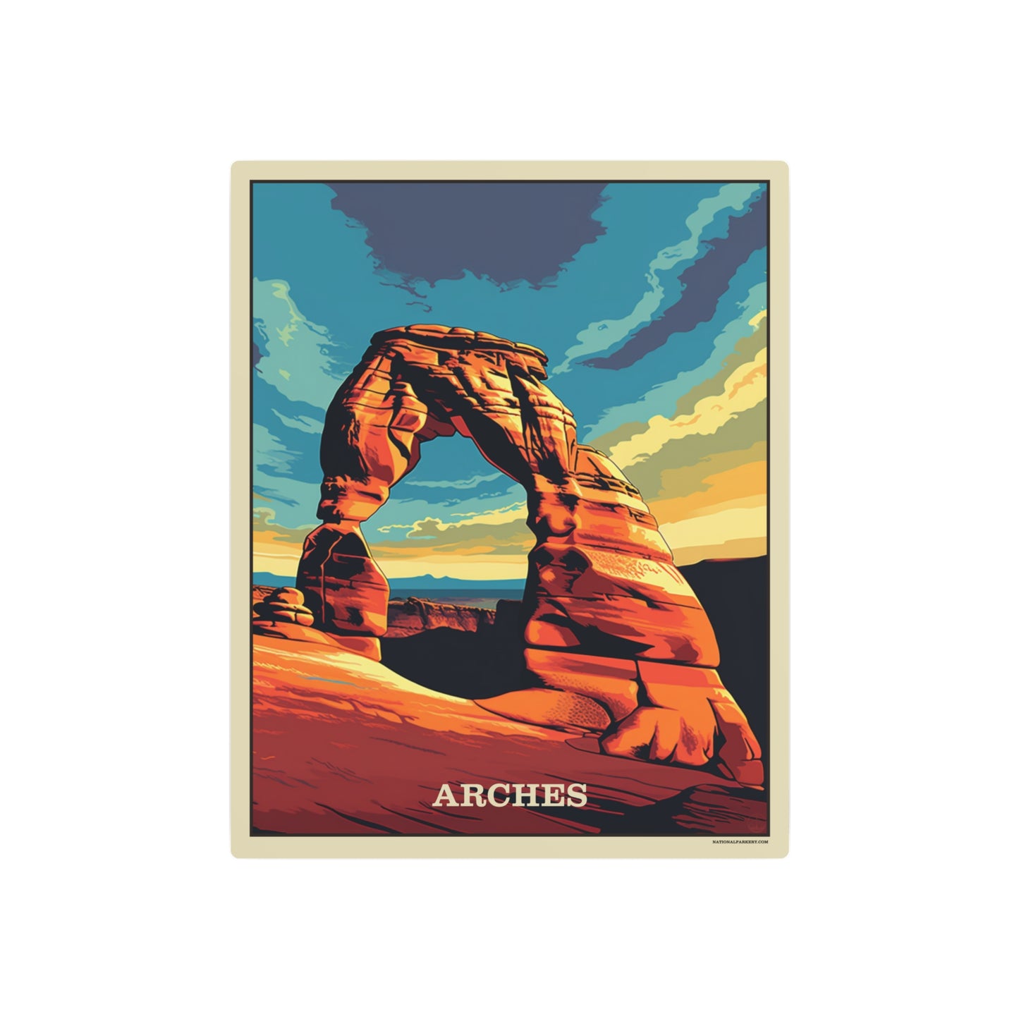 Arches Metal Art Sign