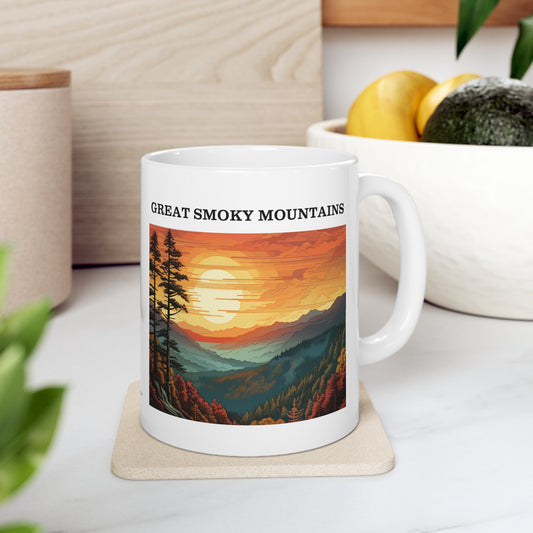 Great Smoky Mountains Ceramic Mug 11oz