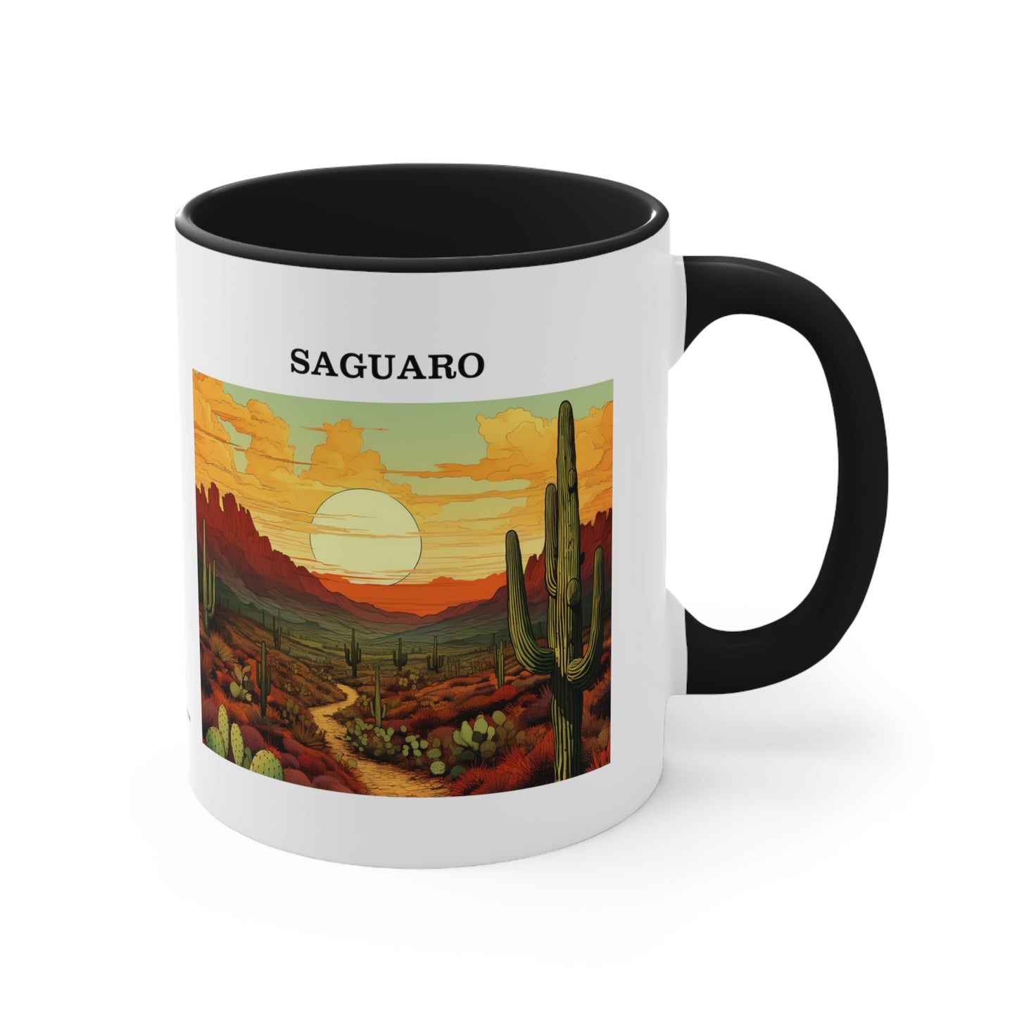 Saguaro Accent Coffee Mug, 11oz