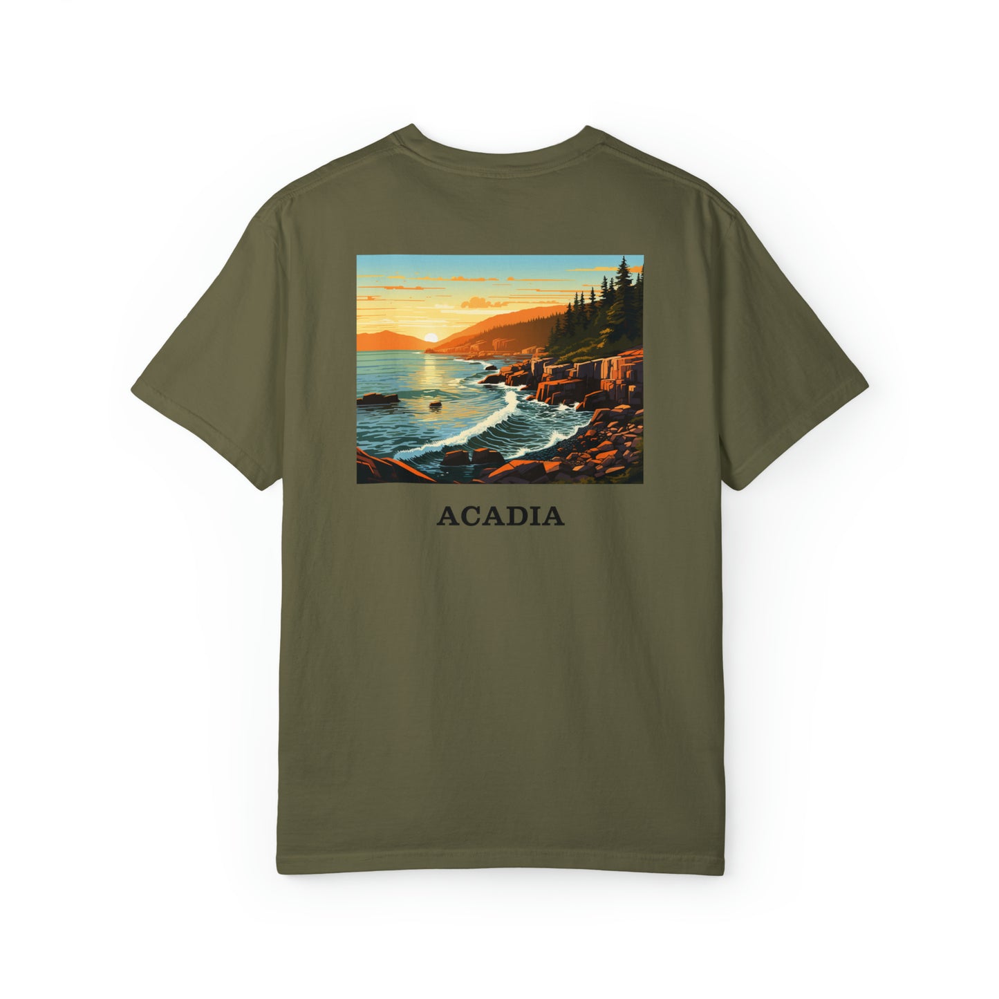 Acadia Unisex Garment-Dyed T-shirt