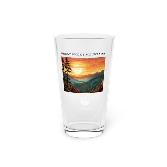 Great Smoky Mountains Pint Glass, 16oz