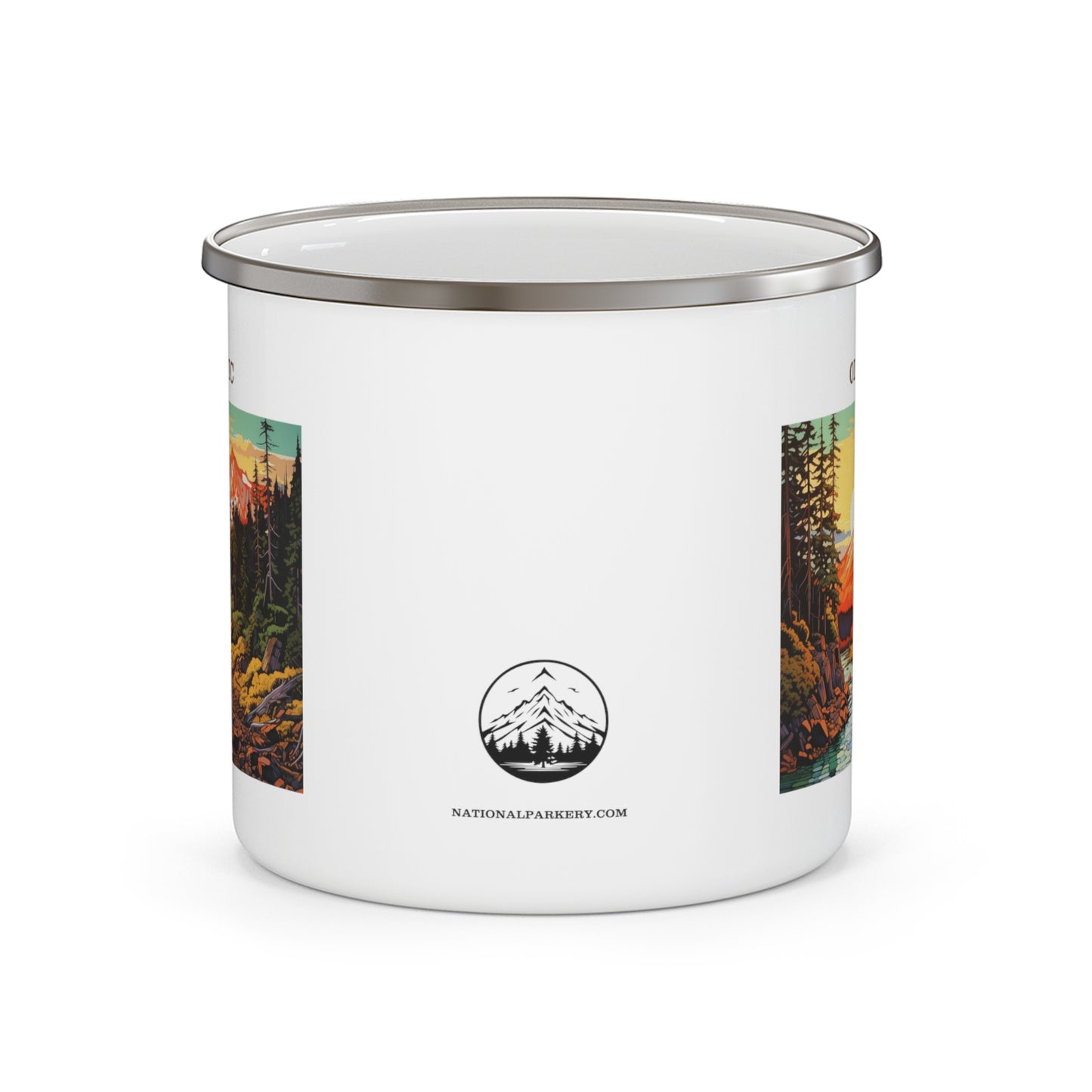 Olympic Enamel Camping Mug Stainless Bevel