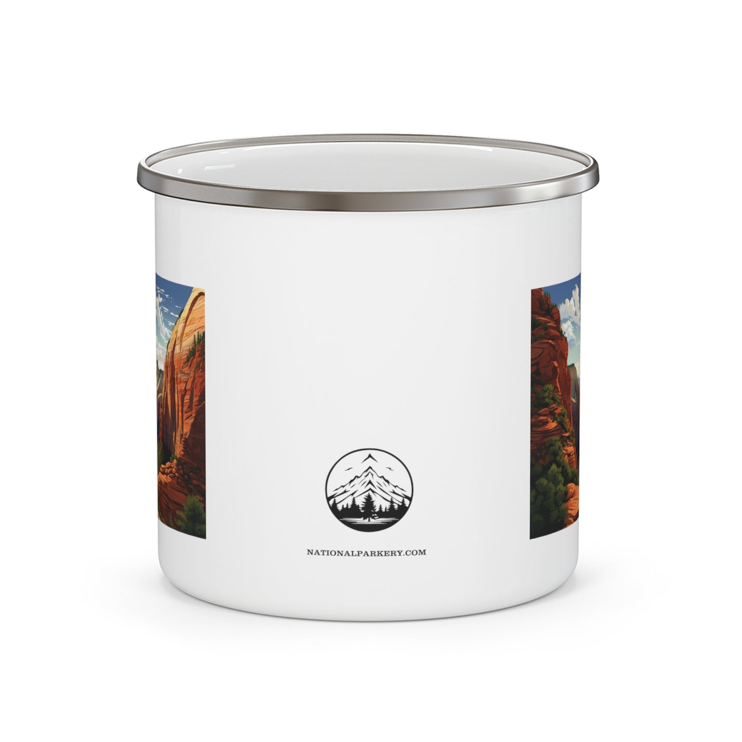 Zion Enamel Camping Mug Stainless Bevel