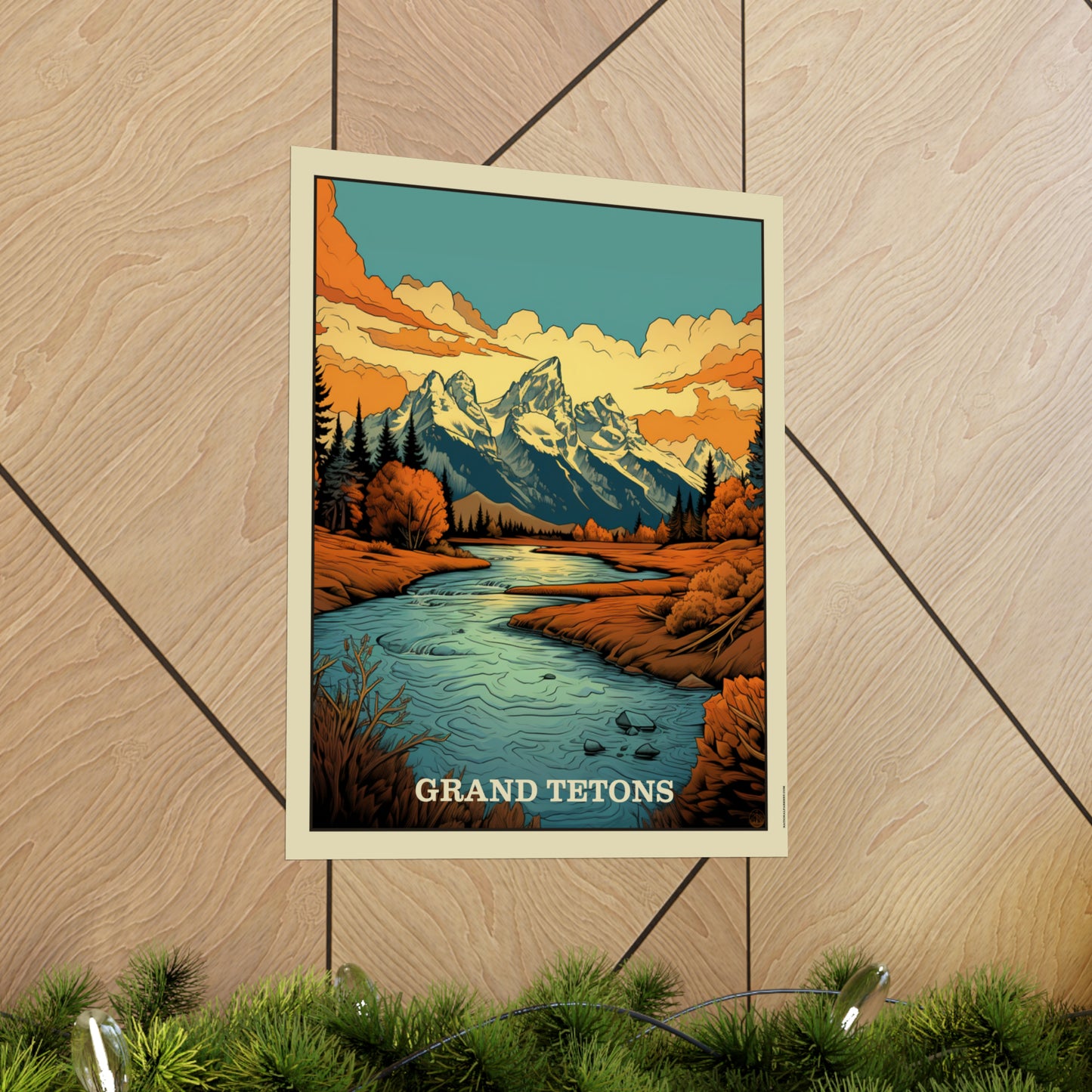 Grand Tetons Matte Vertical Poster