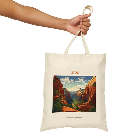 Zion Cotton Canvas Tote Bag