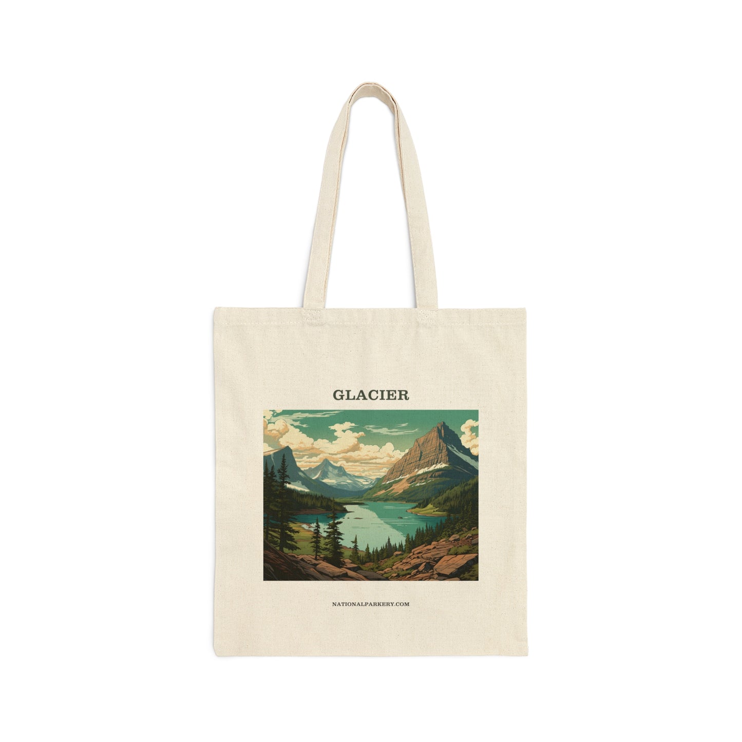 Glacier Cotton Canvas Tote Bag