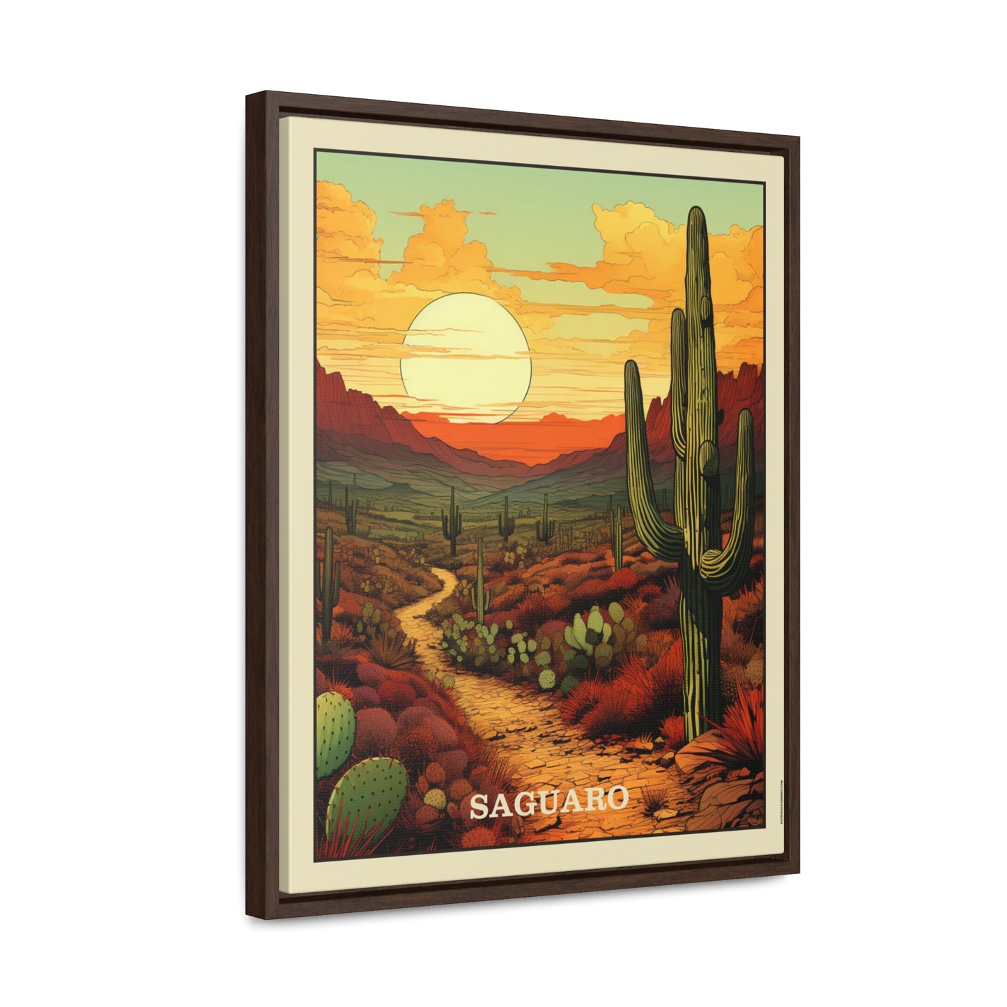 Saguaro Framed Gallery Canvas Wrap