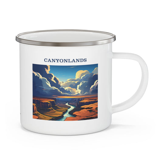 Canyonlands Enamel Camping Mug Stainless Bevel