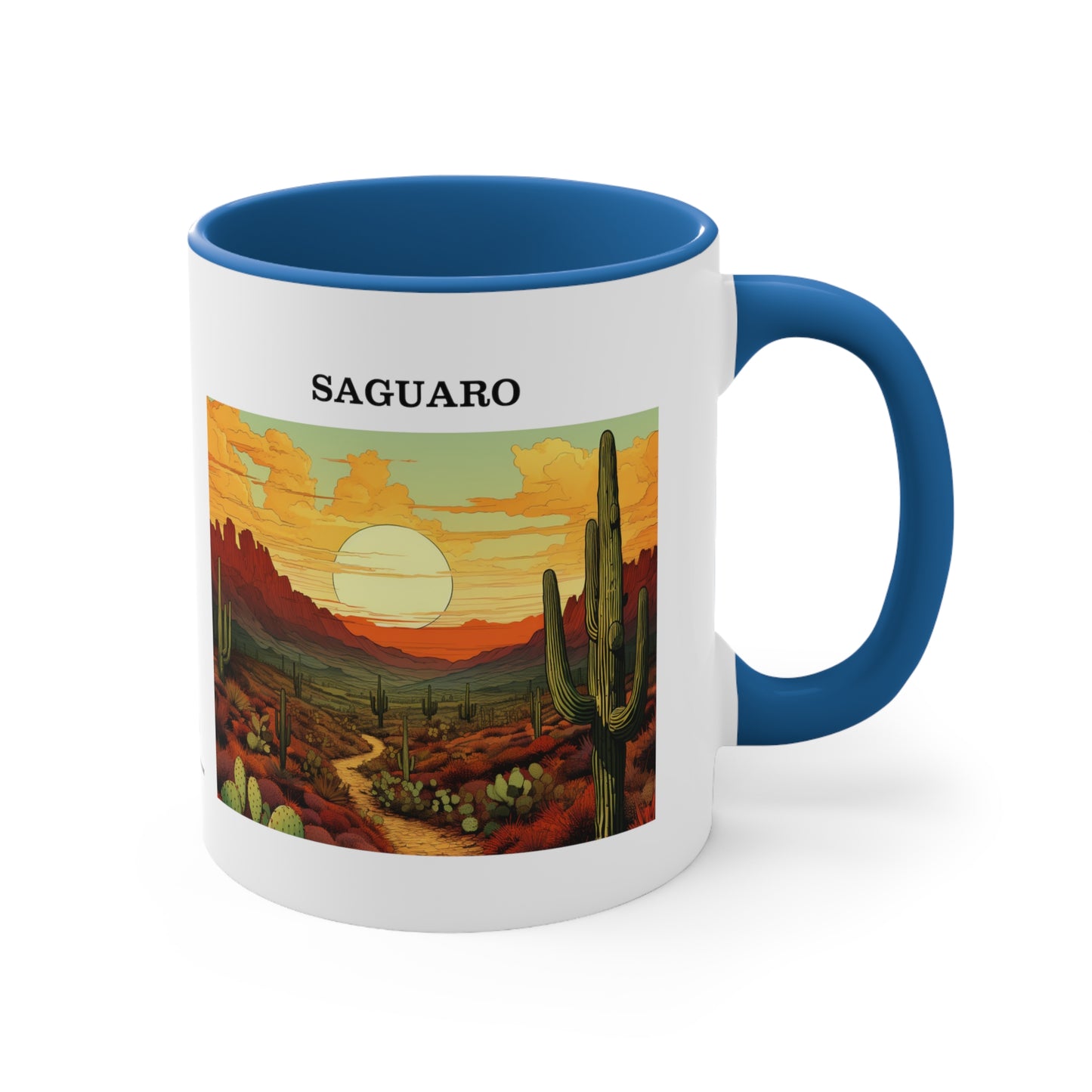 Saguaro Accent Coffee Mug, 11oz