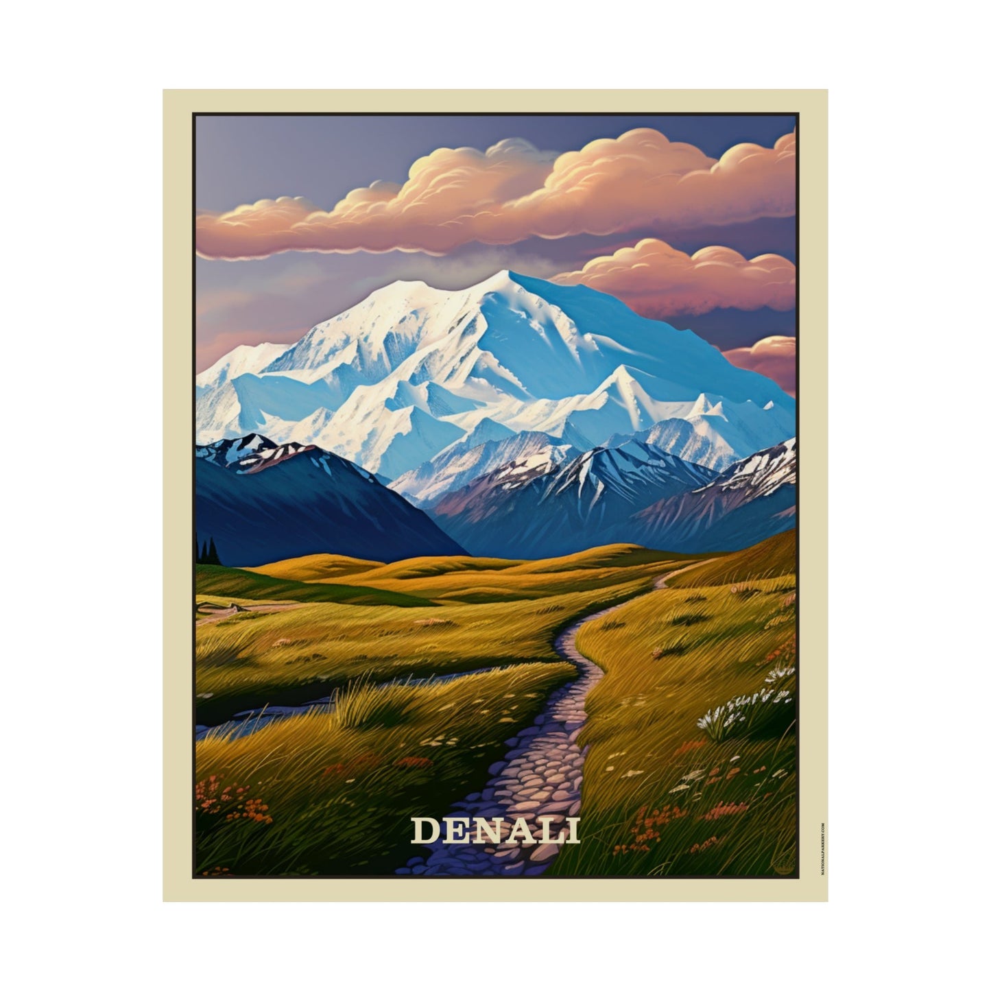 Denali Matte Vertical Poster