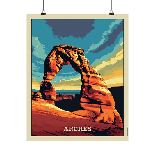 Arches Matte Vertical Poster