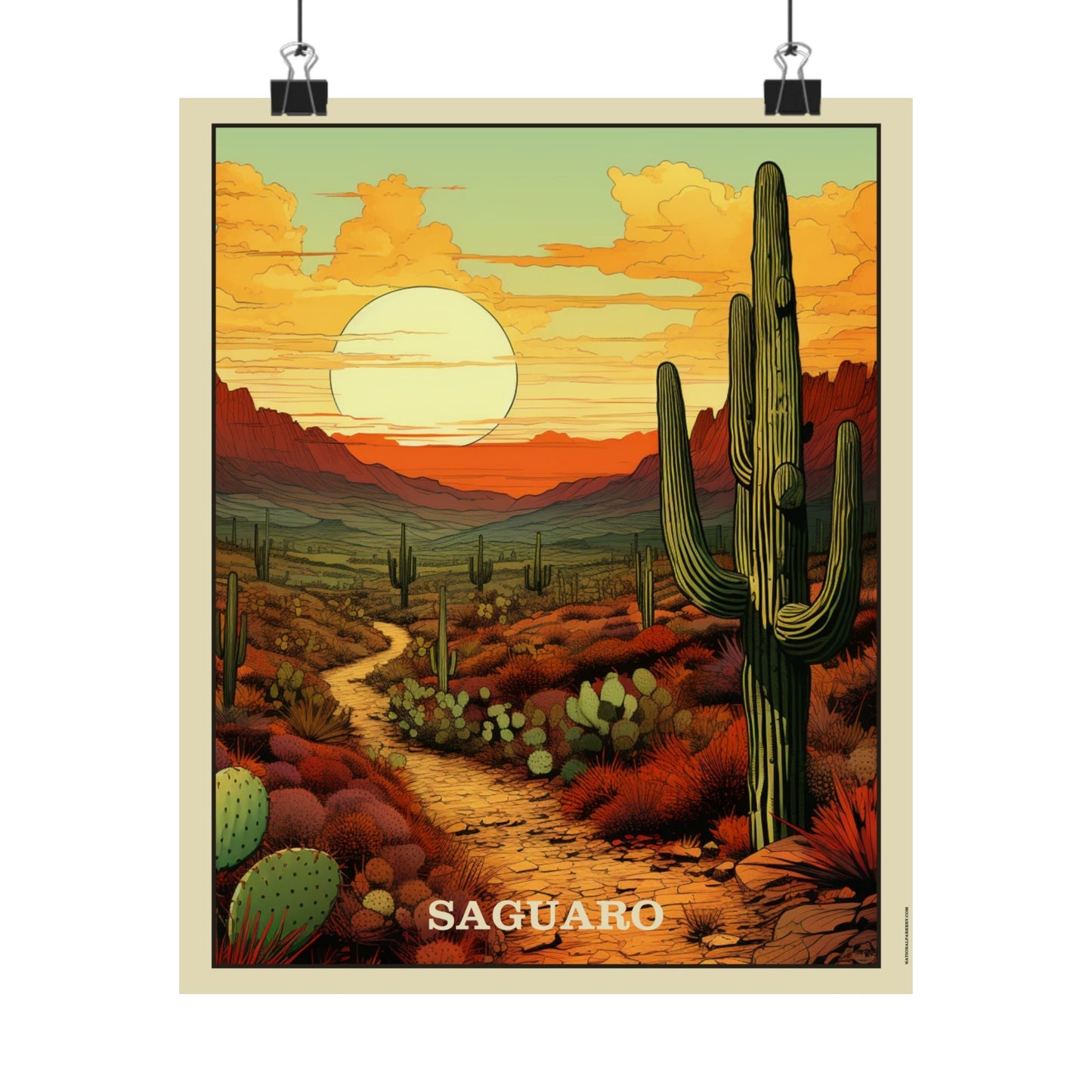 Saguaro Matte Vertical Poster