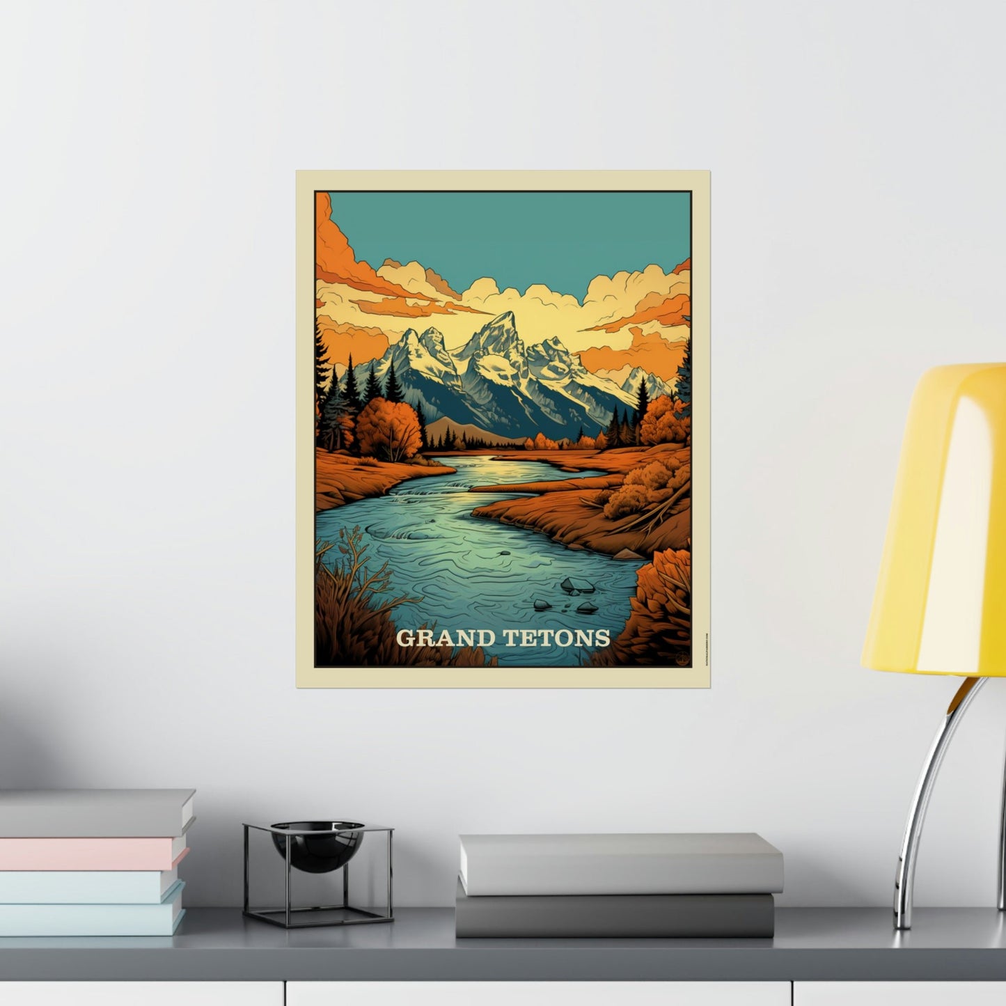 Grand Tetons Matte Vertical Poster