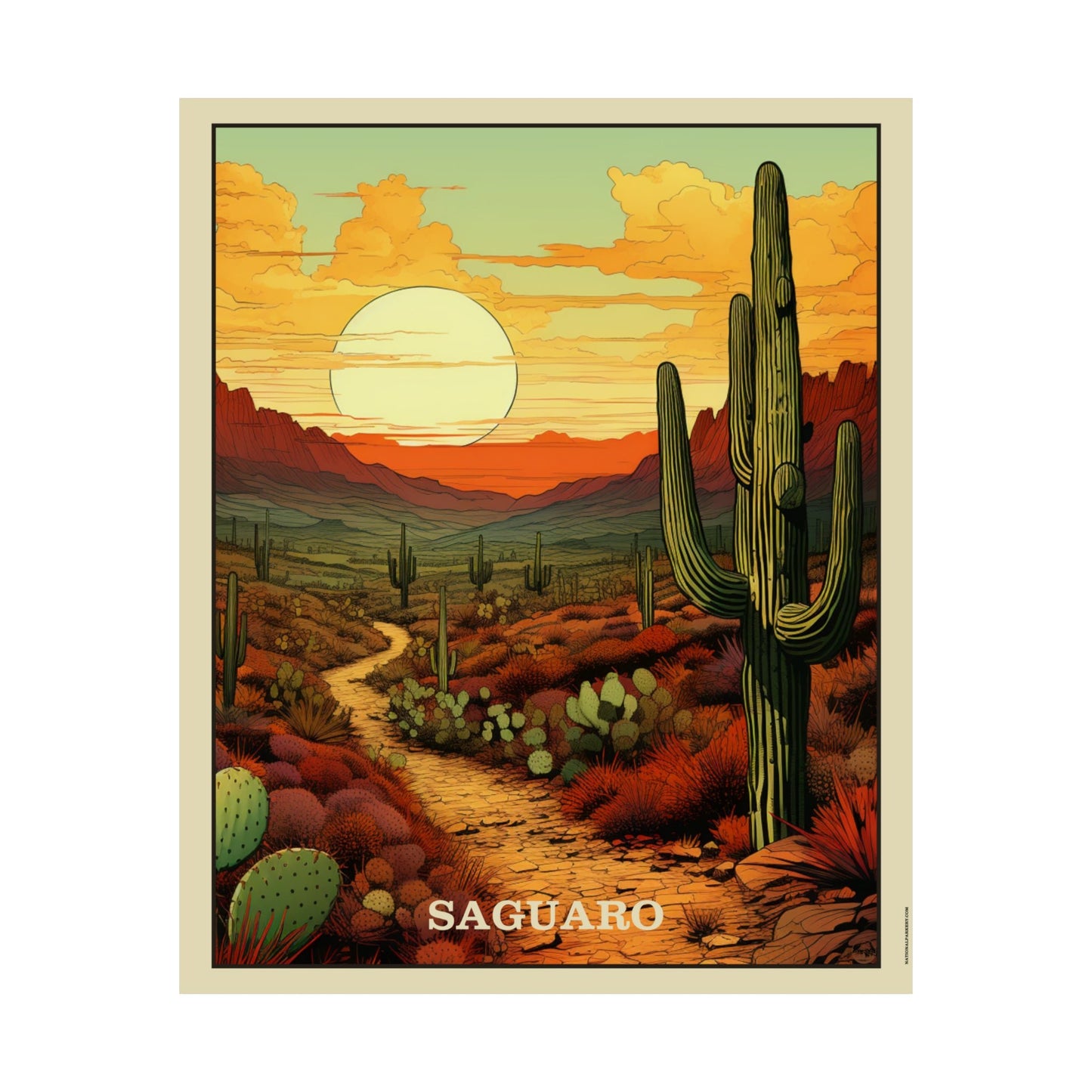 Saguaro Matte Vertical Poster