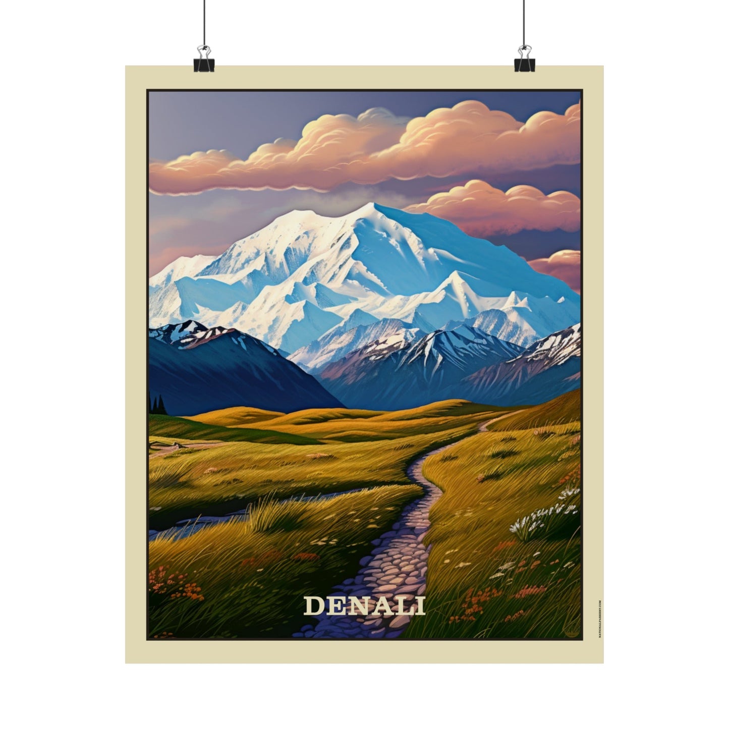 Denali Matte Vertical Poster