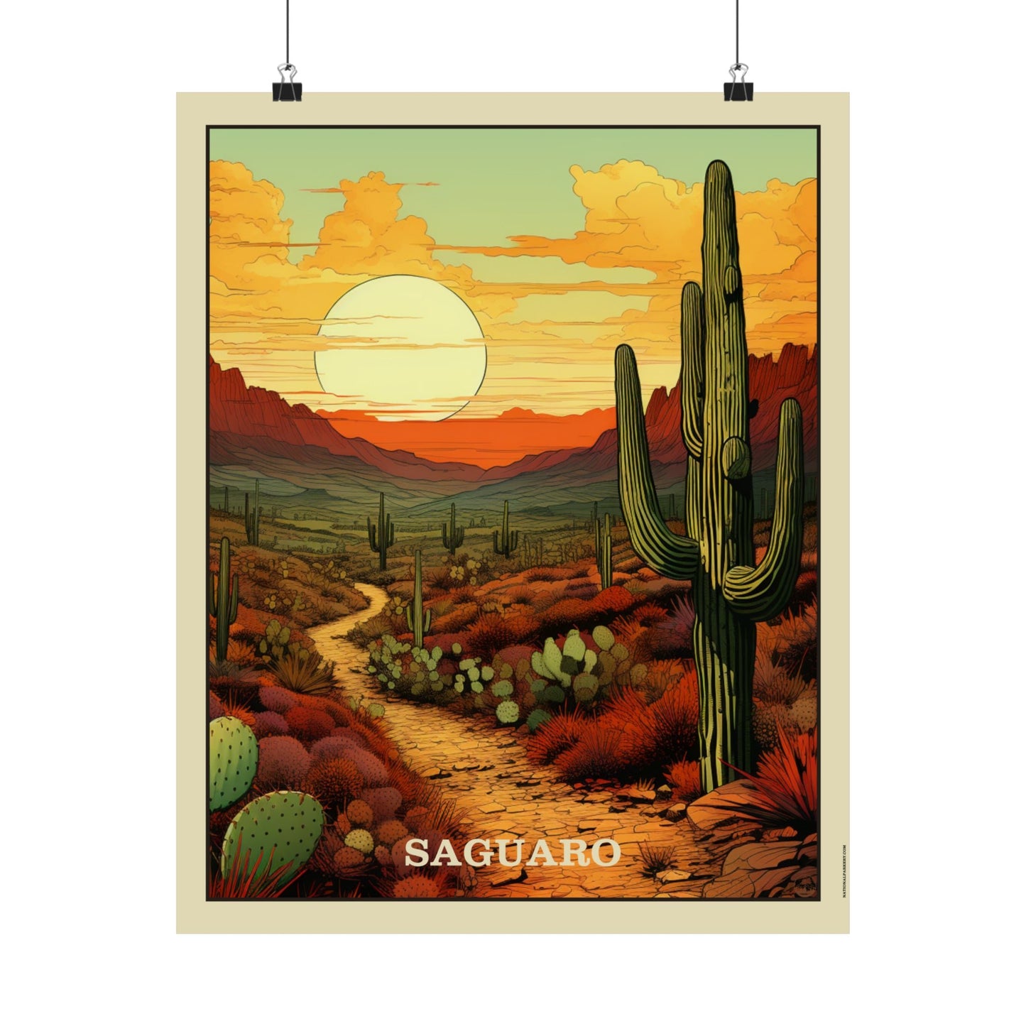 Saguaro Matte Vertical Poster