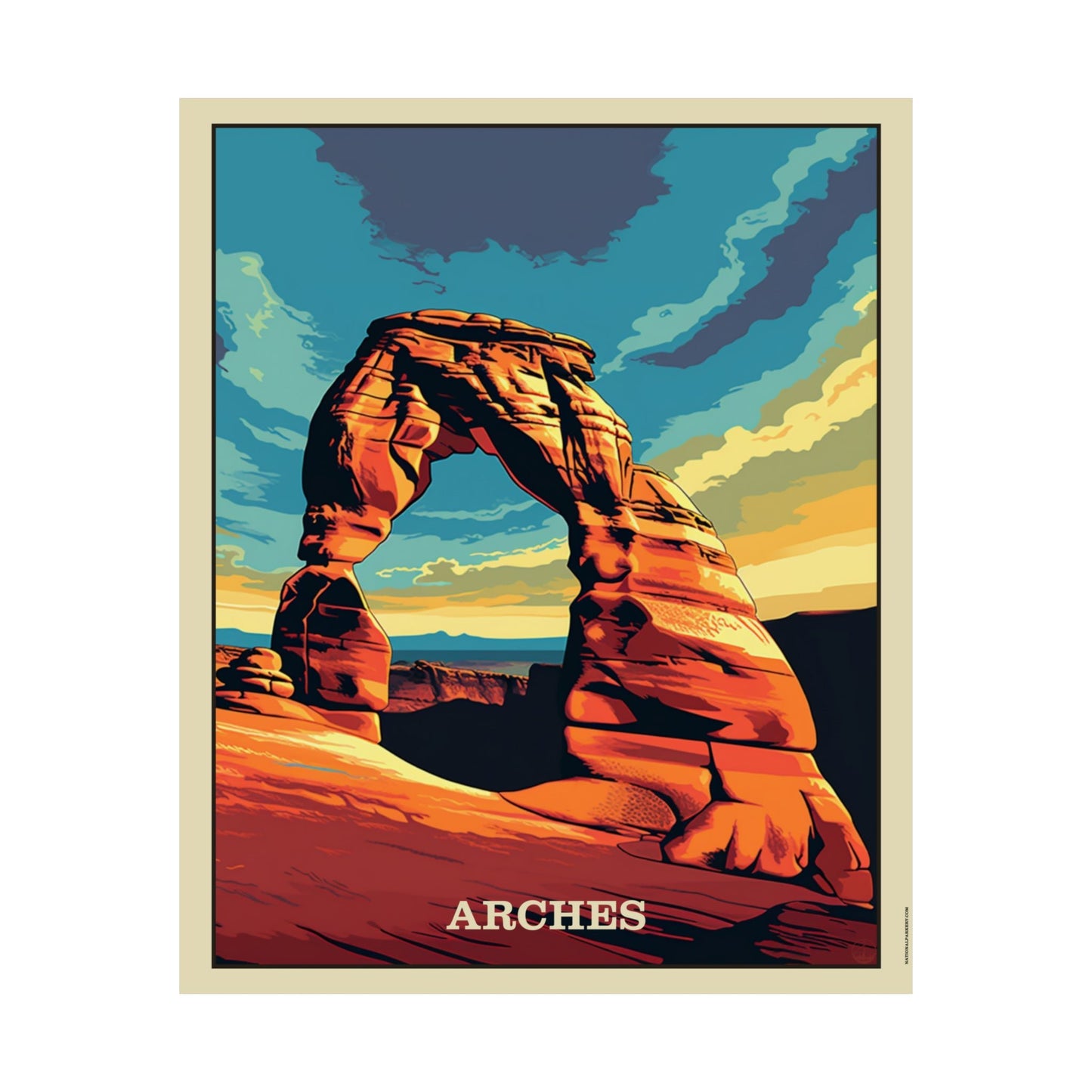 Arches Matte Vertical Poster